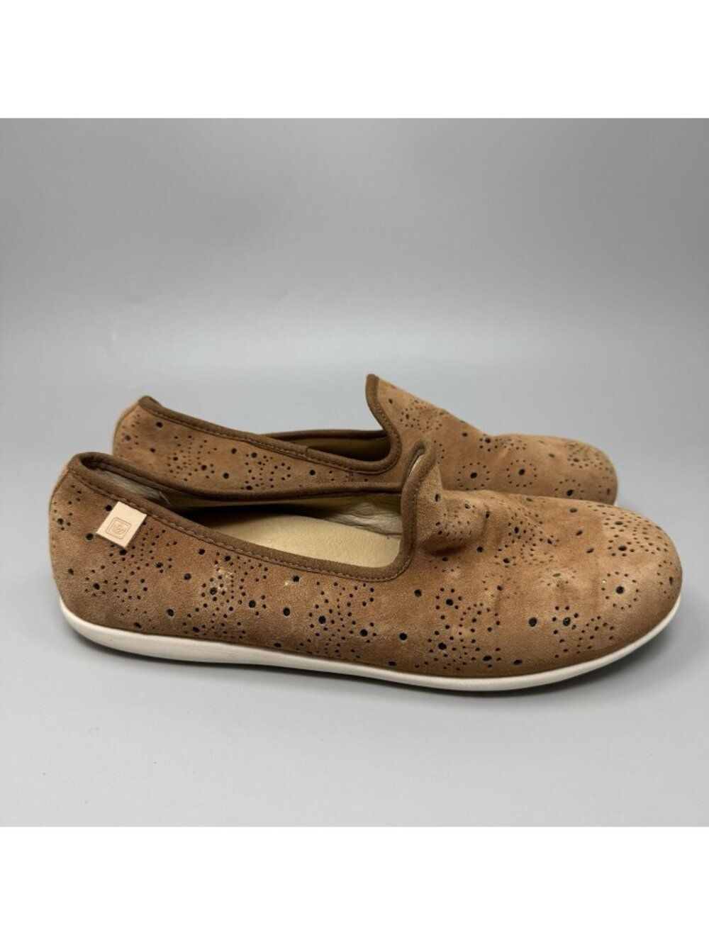 Spenco Women’s Paisley Brown Orthotic Ballet Flats Size 8.5B Comfort Shoes